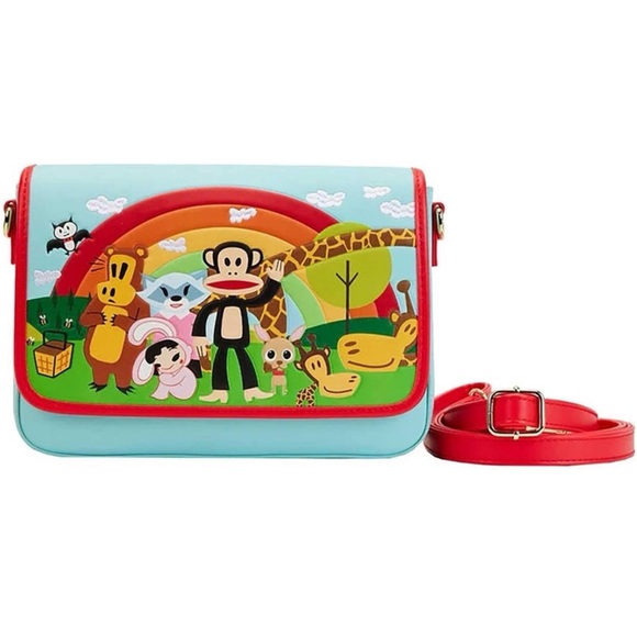 NEW Loungefly Paul Frank Julius Worry Bear Clancy Bunny Girl Bob Skurvy Rainbow - Picture 1 of 5